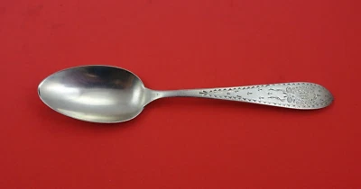 Cucharadita de plata esterlina Colonial A grabada por Whiting con sello trasero 6" Foto 1 de 2