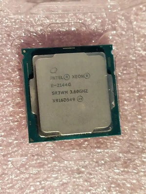 Fully Tested GOOD Intel Xeon E-2144G LGA 1151 3.60Ghz Server CPU Processor SR3WM - Image 1 of 2