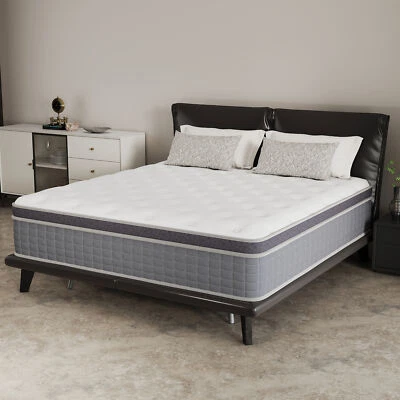 12/14 Inch Mattress Hybrid Memory Foam Bed in A Box,Twin Full Queen King Size - Image 1 of 4