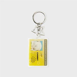 BT21 Silver Edition ID Card Acrylic Keyring - CHIMMY K-POP BTS Official Goods - Picture 1 of 6