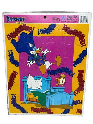 Rompecabezas Bandeja Marco Dorado Vintage Pato Ala Oscura 4664D-14 Disney Adventure Tales Foto 1 de 4