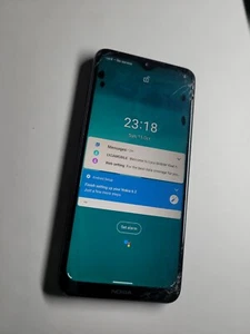 Nokia 6.2 64GB (Unlocked) Ceramic Black Cracked Front Fully Working Ref:692 - Afbeelding 1 van 8