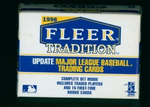 1998 Fleer Tradition Baseball Update 100 Factory Sealed Set w/15 Rookie Cards - Picture 1 of 1