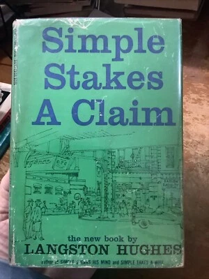 Langston Hughes First Edition Simple Stakes A Claim Hardcover Dust Jacket - Image 1 of 4