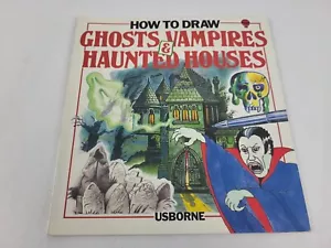 Vintage How To Draw Ghosts, Vampires & Haunted Houses HTF RARE EUC 1988 Usborne - Picture 1 of 12