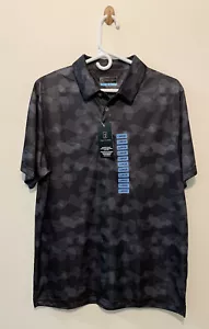 Polo da uomo taglia L PGA Tour manica corta polo caviale nera sporgente - Foto 1 di 12
