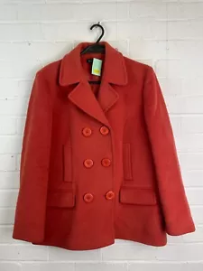 Alex & Co Burnt Orange Double Button Short Over Coat Women's UK 14 #CS GA1734 - Picture 1 of 4
