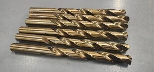 7/16" X 5-1/2" Cobalt Jobber Drill Bit 135 Degree Gold Finish - Picture 1 of 2