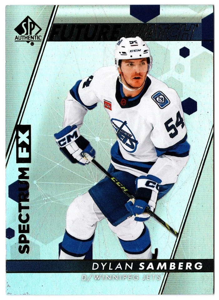 2022-23 UD SP Authentic Future Watch Spectrum FX DYLAN SAMBERG #S-48 Jets RC - Image 1 of 1