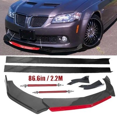 Front Bumper Rear Lip Spoiler Splitters Body Kit For Pontiac Grand Prix - Image 1 of 4