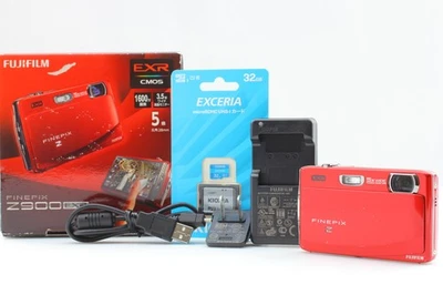 ⏯ FUJIFILM Finepix Z900EXR Digitalkamera 16.0MP Rot 5x Zoom aus JAPAN [Exc+5] - Bild 1 von 4