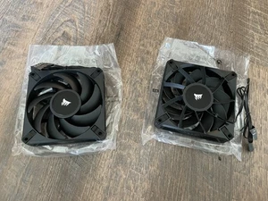 Corsair AF120 Elite 120mm Black Case Fan 2x - Afbeelding 1 van 3