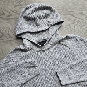 Lululemon At Ease Hoodie Mens Medium Pullover Heathered Gray M3BF7S Textured - Picture 1 of 6