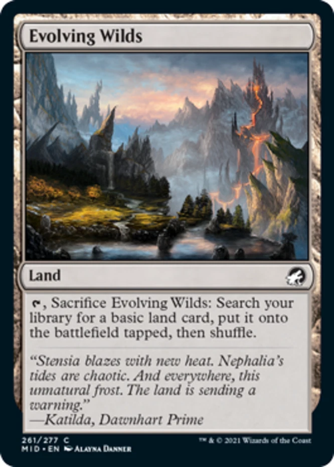 x1 Evolving Wilds - Innistrad: Midnight Hunt - NM - MTG - Image 1 of 1