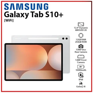 NEW Samsung Galaxy Tab S10+ SILVER Wi-Fi 12GB+256GB Octa Core Android PC Tablet - Afbeelding 1 van 7