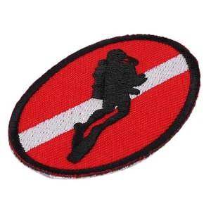 Scuba Diving Ellipse Flag Patch Bag Gestickte Tauchabzeichen Memento CU - Bild 1 von 7