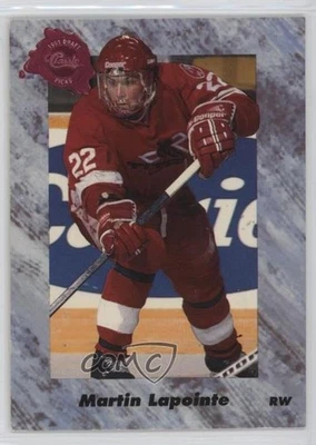 1991 Classic Draft Picks French Martin Lapointe #9 Rookie RC - Image 1 of 2