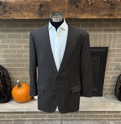 Corneliani mens 46L dark brown 100% wool 2-button sport coat EUC - Image 1 of 4