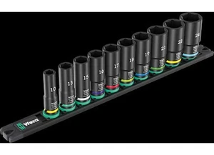 Wera 9660 Magnetschiene B Impaktor tief 1 Steckschlüsselsatz, 3/8" Antrieb, 10-tlg. - Bild 1 von 9