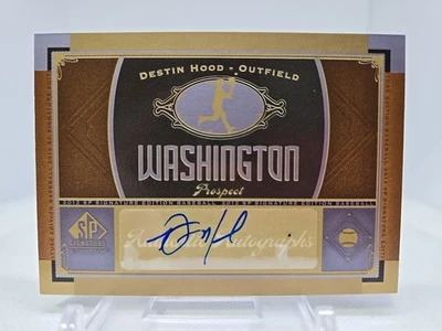 2012 UD SP Signature Edition Destin Hood RC Autograph #WAS 7 Washing. Nationals - Image 1 of 2