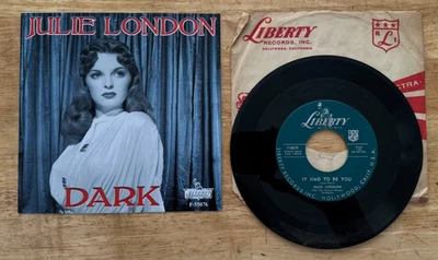45 7" SP JULIE LONDON DARK LIBERTY 55076 Foto 1 de 2