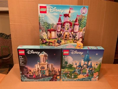 3 LEGO DISNEY CASTLE 43196, 43206 DISNEY PRINCESS, 43224 DISNEY WISH - Image 1 of 4