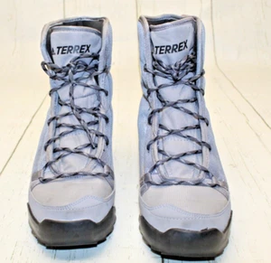 Adidas Women's Terrex Gray Boot High Top Sneaker Climaproof Rubber Sole Size 8.5 - Picture 1 of 11