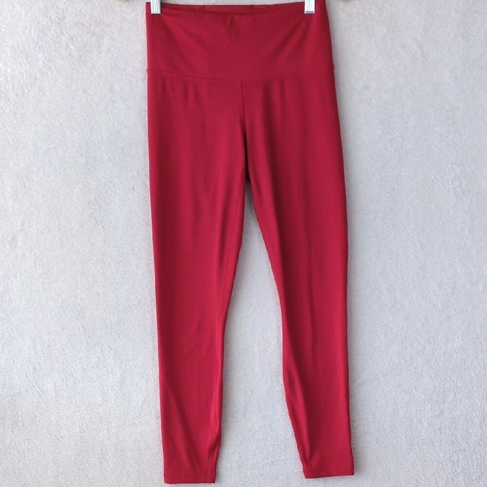 Leggings deportivos de yoga 90 Degrees para mujer rojos vibrantes talla S Foto 1 de 4