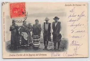 Venezuela - Indios Caribe de la Region del Orinoco - El borde derecho de la post - Picture 1 of 2