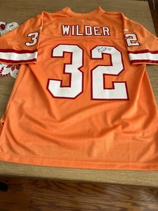 JAMES WILDER SIGNED AUTHENTIC JERSEY TAMPA BAY BUCCANEERS BUCS JSA ALL TIME SEWN - Picture 1 of 15