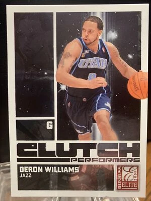 2009-10 Donruss Elite 离合器表演者爵士篮球卡 #8 Deron Williams — 第 1/2 张图片