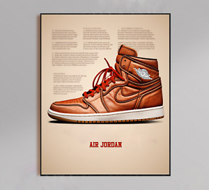 Affiche Air Jordan - art mural Air Jordan, Air Jordan svg, impression brevet Air Jordan