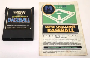 Super Action Baseball (Colecovision, 1983) with Booklet - Tested - Picture 1 of 4