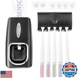 RIDGEPOLE Toothbrush Holder and Toothpaste Dispenser Set, Automatic Toothpast - Picture 1 of 5