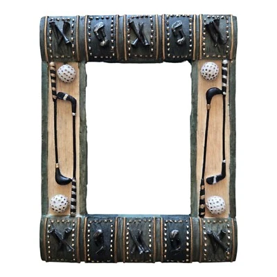 Marco de fotos de resina 3D 4 x 6 para colgar en la pared o sobremesa tema de golf Foto 1 de 4