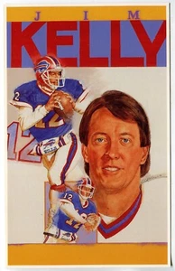Tarjetas deportivas Allan Kaye's 1992 retrato postal #6 Jim Kelly Buffalo Bills - Imagen 1 de 4