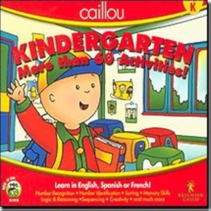 Cosmi Caillou Kindergarten PC Game Over 60 Activities English Spanish French - Picture 1 of 1