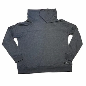 Sudadera pulóver gris con cuello de capucha Simply Southern para mujer talla grande - Imagen 1 de 6