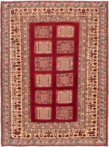 Nimbaft Hand-Knotted 110x82 cm-Nomadic, Oriental, Carpet, Rug, Red - Picture 1 of 10