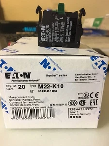 MOELLER M22-K10      CONTACT BLOCK  1NO - Picture 1 of 1