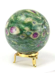 BUTW Rubí en Esfera Fusquita 1.7" Orbe de Curación Talla Lapidaria 3788K - Imagen 1 de 5