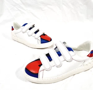 VALENTINO GARAVANI Rockstud Love Heart Laceless Leather Sneakers Shoes Size 38 - Picture 1 of 11
