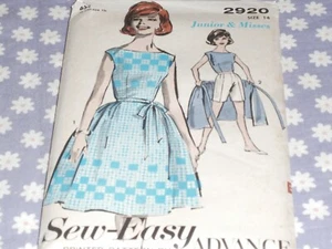 VTG ADVANCE 2920 MISSES WRAP-AROUND SKIRT BLOUSE & SHORTS PATTERN-UNCUT-14/34 - Picture 1 of 3