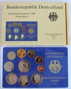 BRD DM-Kursmünzensatz PP 1998 D - Bild 1 von 1