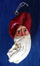 Hand-painted large Driftwood Santa, signed by artist