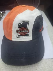 Harley Davidson Vintage Ballcap 3 Color VR1000 Shows Some Wear - Picture 1 of 7