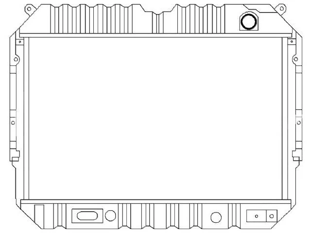Radiador para 92-96 Ford E350 Econoline Club Wagon Super Duty 7,5 L V8 DJ63G5 Foto 1 de 1