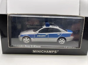 Minichamps Mercedes Benz E-Class 2002 - Hamburg Police - 1:43 Scale - Limited Ed - Picture 1 of 5