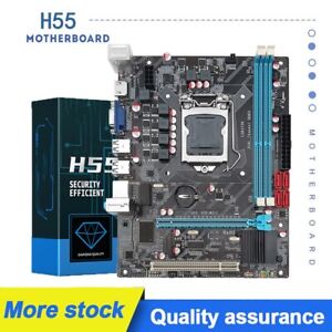 H55 Motherboard LGA1156 Support Core I3/I7 I5 760 CPU DDR3 Desktop Ram VGA HDMI