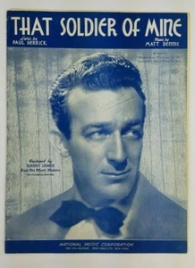 Vintage Noten ~ That Soldier Of Mine ~ 1942 ~ Harry James Cover - Bild 1 von 4